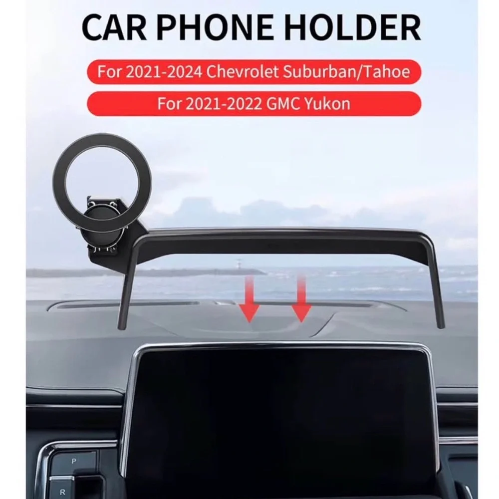 Black Car Phone Holder for Chevrolet Suburban/Tahoe and GMC Yukon